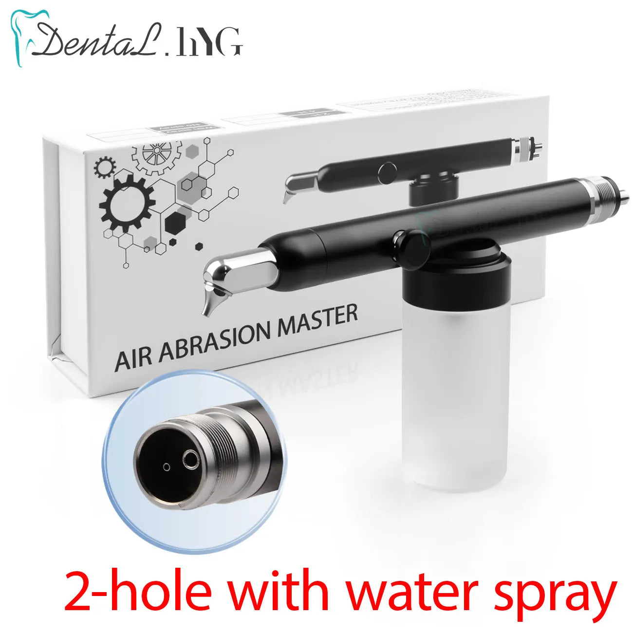 Dental Air Polisher Micro Blaster Aluminum Oxide Sandblasting Gun Machine Dentistry Tool with Water or Dry Mode Polishing System