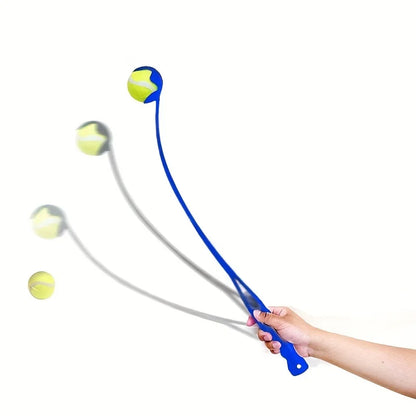 Pet Tennis Ball Launcher Stick - Durable Interactive Dog Ball Thrower for Outdoor Training & Exercise