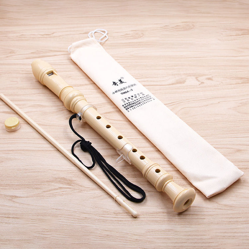Professional 8-Hole Treble Flute – Soprano Recorder Clarinet, Adjustable, Food-Grade ABS, Non-Toxic Black Sound