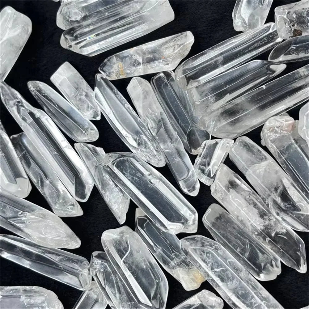 Natural Polished Clear Quartz Crystal Wand – Raw White Healing Stone Point for Meditation, Spiritual Energy & Crystal Healing Decor