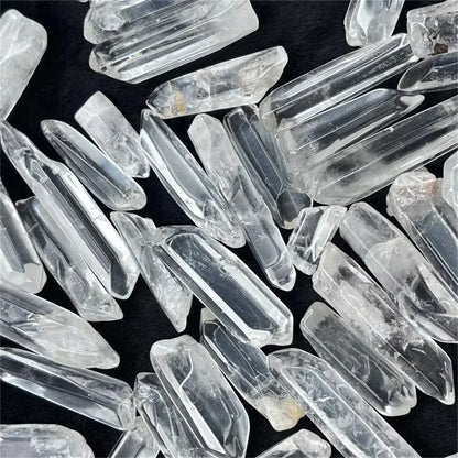 Natural Polished Clear Quartz Crystal Wand – Raw White Healing Stone Point for Meditation, Spiritual Energy & Crystal Healing Decor