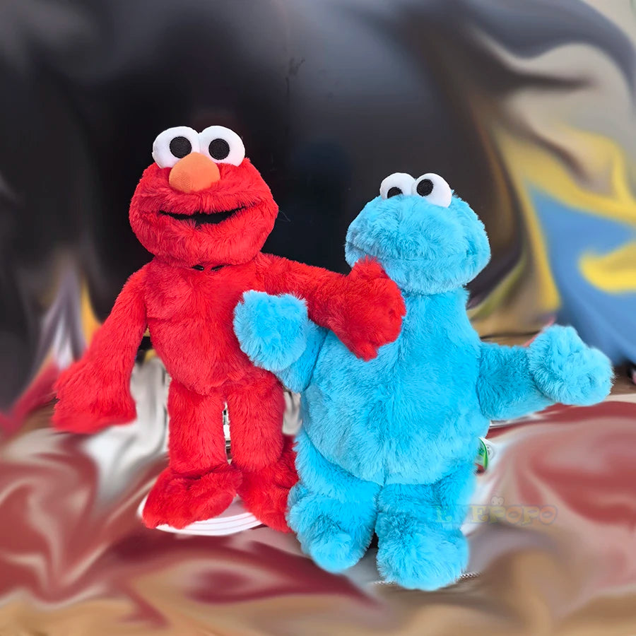 Cute Sesame Street Plush Toys - Elmo, Cookie Monster, Big Bird & Kermit Stuffed Dolls