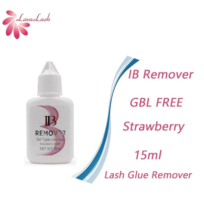 IB Glue Set for Eyelash Extensions — Lash Primer and Remover with Fast-Drying, Long-Lasting Adhesive for False Lashes