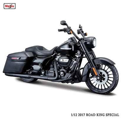 Maisto 1:12 Harley Davidson 2017 Road King Special – Classic Die-Cast Motorcycle Model Collectible Toy Gift