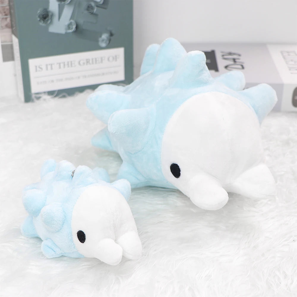 Snom Sea Cartoon Plush Doll - Cute Pyukumuku Sea Urchin Plush Keychain & Kawaii Birthday Gift