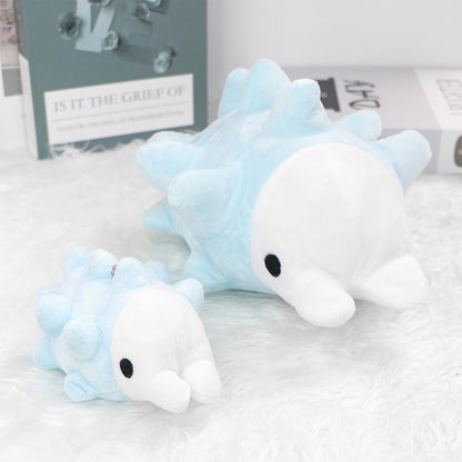 Snom Sea Cartoon Plush Doll - Cute Pyukumuku Sea Urchin Plush Keychain & Kawaii Birthday Gift