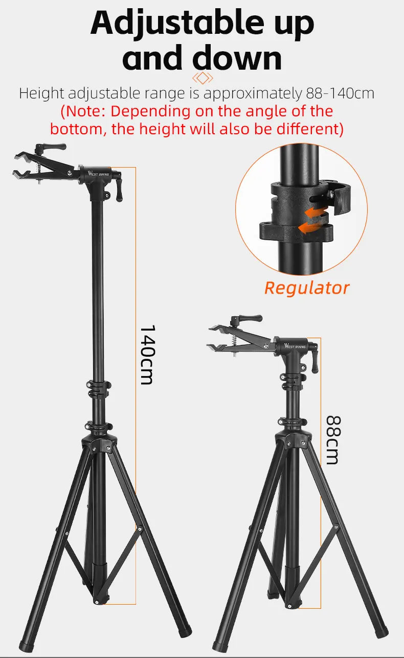 WEST BIKING Foldable Bike Repair & Display Stand – Multipurpose Wall/Floor Rack for Bicycle Storage & Maintenance