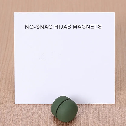 WLP Magnetic Hijab Clips - Solid Color Round Strong Magnet Pins for Silk Scarves Shawls Turban Accessories
