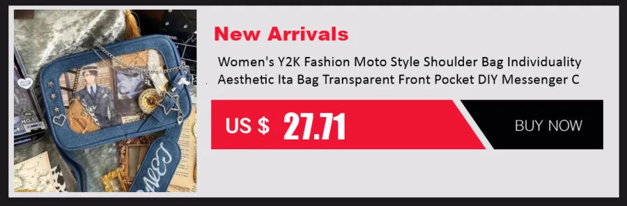 Y2K Korean Kawaii Cat Ita Bag — Cute PU Transparent Shoulder & Crossbody Bag for Girls, Harajuku Style Backpack