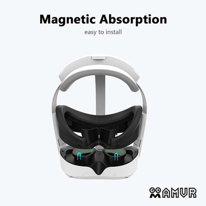 PU Leather Eye Mask Cover for PICO 4/4 Pro/Ultra – AMVR VR Headset Face Cushion Protector   1/2