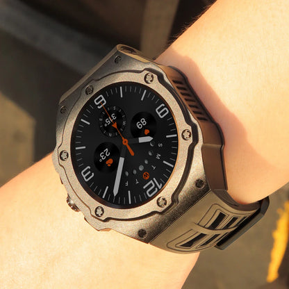 Luxury Carbon Case & Rubber Strap Kit – Samsung Galaxy Watch Ultra 47mm Accessories