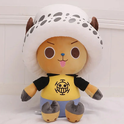 One-Piece Anime Plush — Monkey D. Luffy & Tony Chopper Stuffed Doll, 35–70cm, Sleeping Pillow Toy Gift