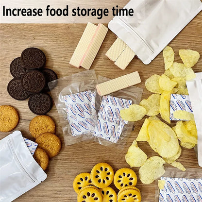 Vacuum Sealed Bags with Oxygen Absorbers — 150Cc Food Storage Bags & Jars for Long-Term Dry Food Preservation