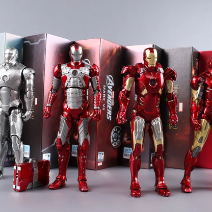 ZD Toys 7" Iron Man Action Figures – Joint Movable MK1 to MK50 Movie Collectible Dolls