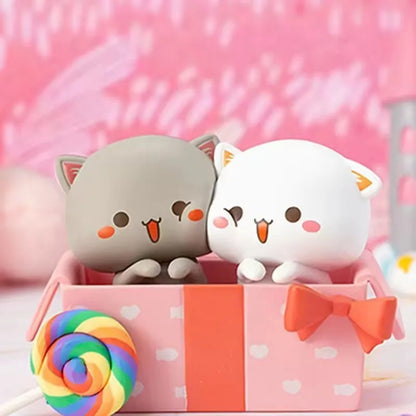 Kawaii Mitao Cat Season 2 Lucky Cat Blind Box - Cute Cartoon Collectible Figures for Home Decor, Holidays, and Gifts