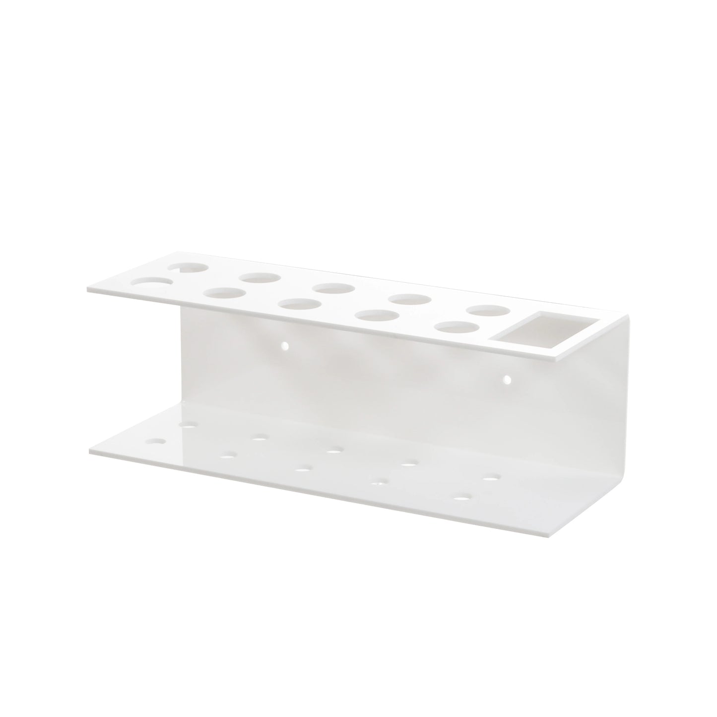Acrylic Marker Pen Holder – Wall-Mounted 10-Slot Dry Erase Storage Rack for Office