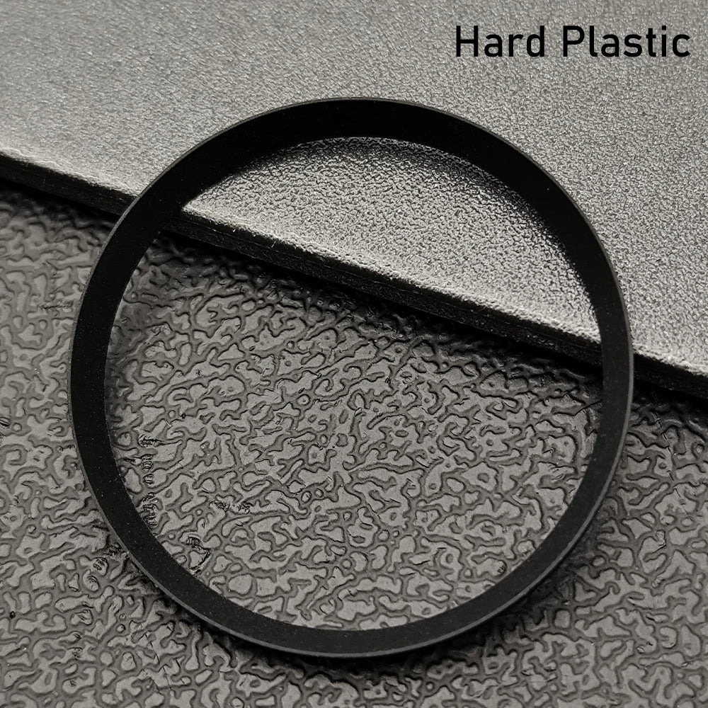 Silver Mod Copper Chapter Ring for NH35 Watch Case - Polished Inner Ring Replacement, 30.3 × 27.3mm Watch Accessory