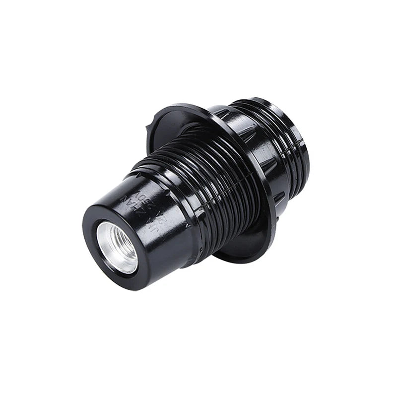 E27 Self-Locking Bakelite Lamp Holder - LED Light Bulb Socket with E14 Cap for Floor & Table Lamps