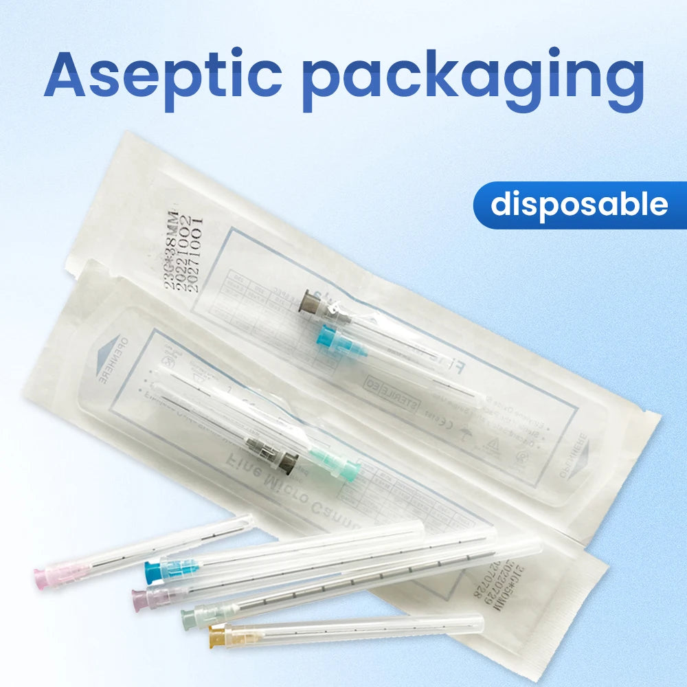 10-100PCS Disposable Small Tip Needles — 14G-30G Blunt Cannula for Fine High-Toughness Use, 50mm & 70mm