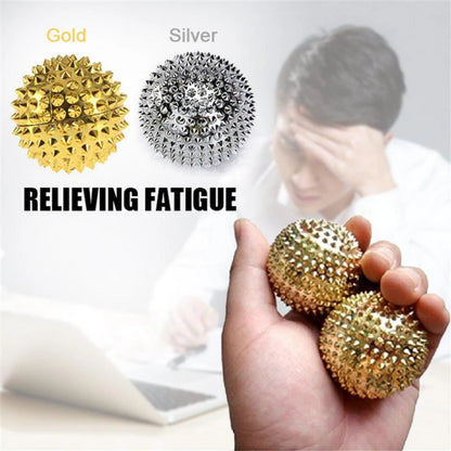 9pcs Hand & Foot Magnetic Therapy Spiky Massage Balls – Acupressure Trigger Point Pain Relief Pocket Massager