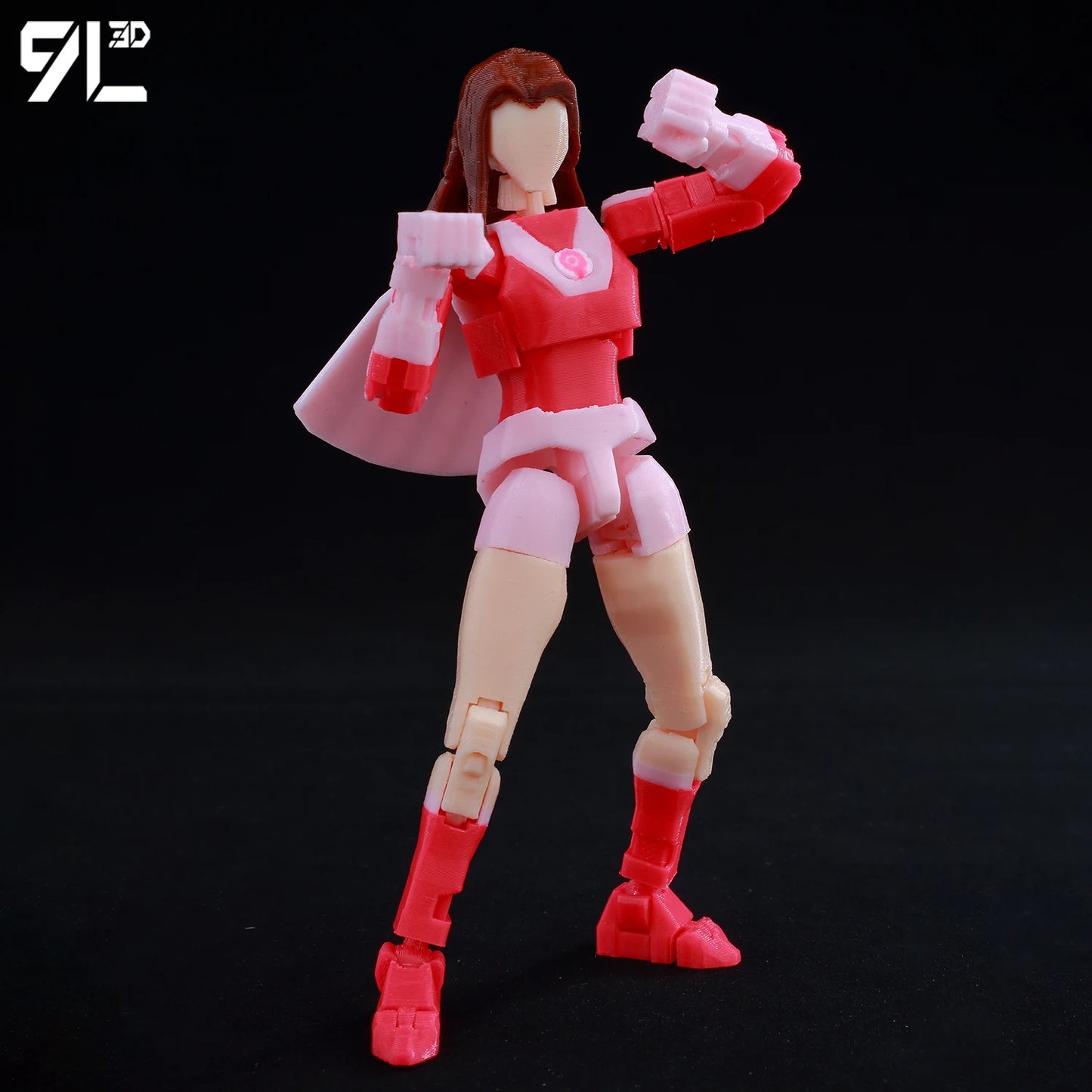 9L3D Lucky 13 Invincible Boy Eve Action Figure — 3D Printed Anime Model, Multi-Jointed Poseable Collectible Toy Gift for Fans