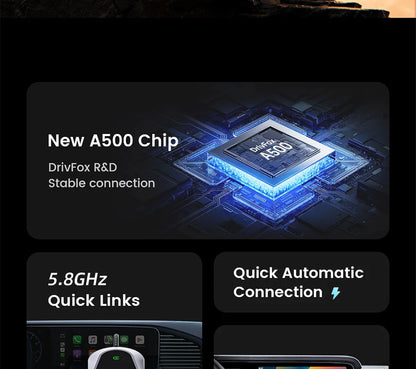 2025 Upgrade Wireless CarPlay & Android Auto AI Box – Dual-Band WiFi Bluetooth Auto Connect for iPhone & Android