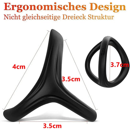 Silicone Penis Ring with Semen Lock – High Elasticity Delay Ejaculation Cock Ring for Men & Couples 18+