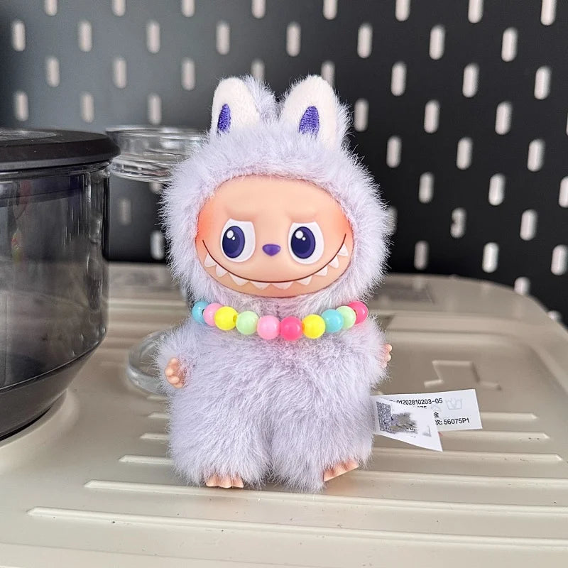 Labubu 4.0 Monsters Pin — Pearl Love Necklace Pendant for Mini Labubu Doll Accessories