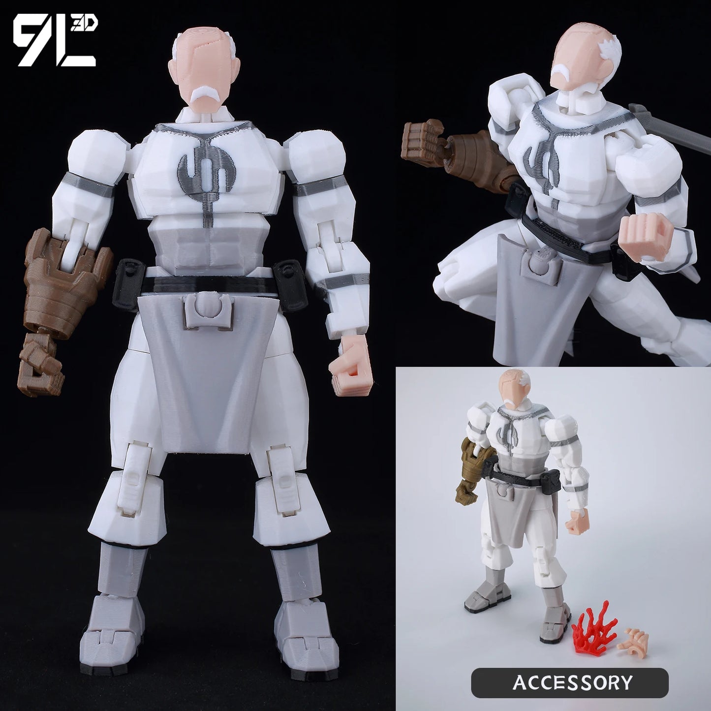 9L3D Superman & Batman Action Figures – Multi-Jointed Poseable LUCKY13 Titan13 Collectible Hero Toys
