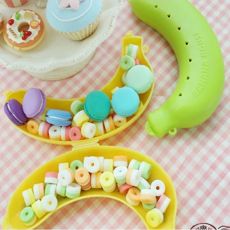 Cute Banana Storage Box for Outdoor Travel - Keep Your Bananas Fresh on the Go!