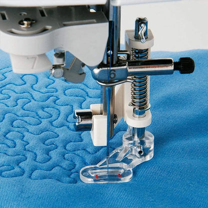 4-Piece Free Motion Quilting Presser Foot Set - Low Shank Embroidery & Darning Feet for Sewing Machines