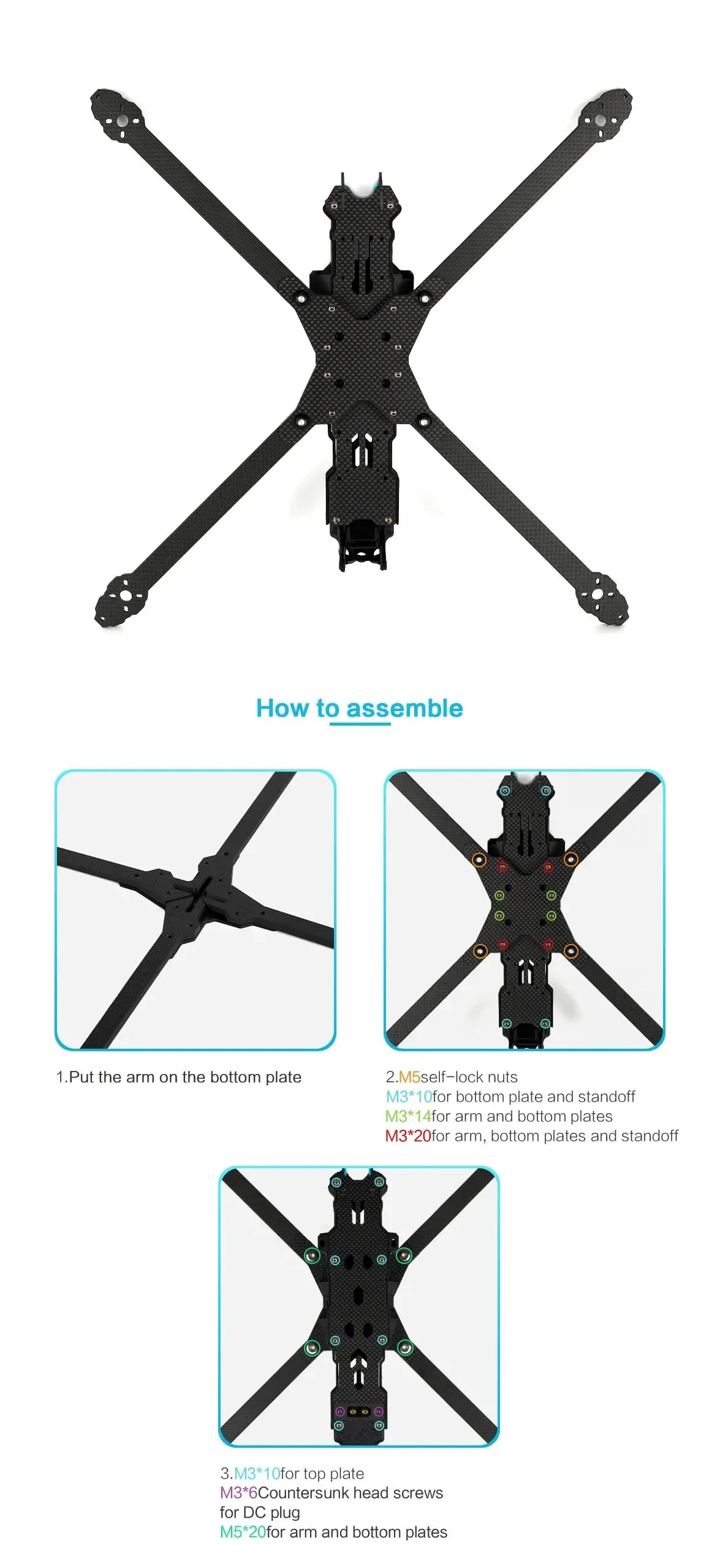 Axisflying Manta 10 X Lite 10-Inch FPV Drone — BNF Long Range Heavy Payload Cinematic Drone with 5.8G Analog VTX, 402mm Wheelbase