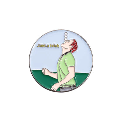 Magnetic Golf Hat Clip with Ball Marker - Electroplated Golf Marker and Training Accessory for Kids, Boys, Girls, and Golf Gifts