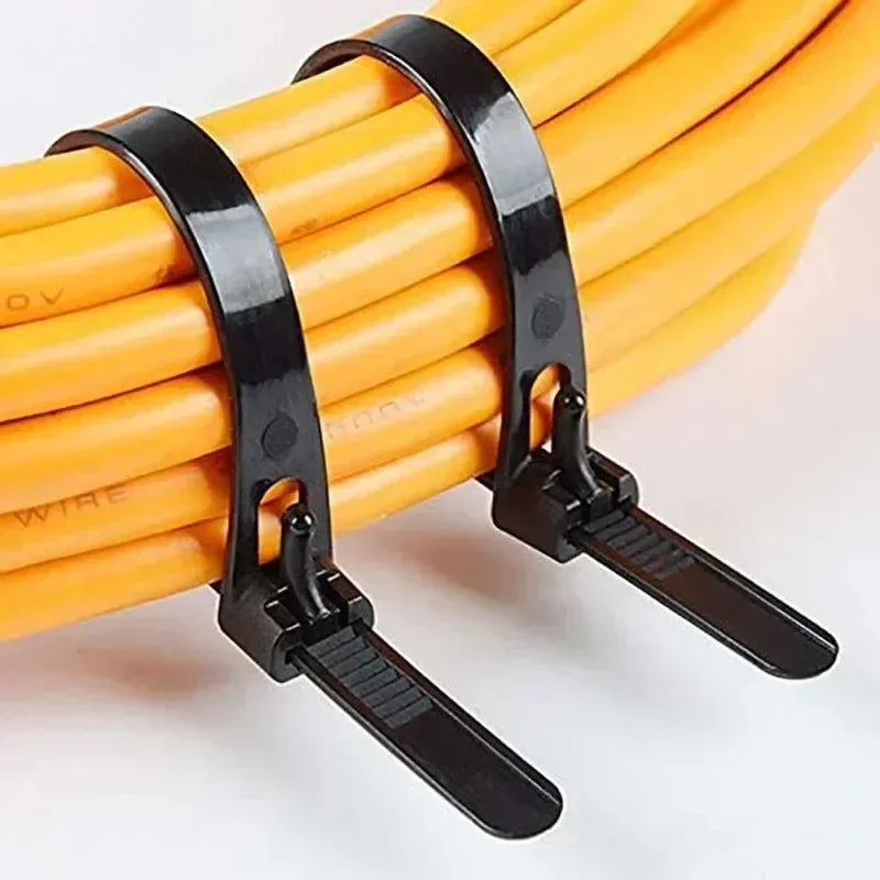 100/1000pcs Reusable Nylon Cable Ties – Adjustable Self-Locking Zip Tie Straps for Cord Organization & Binding