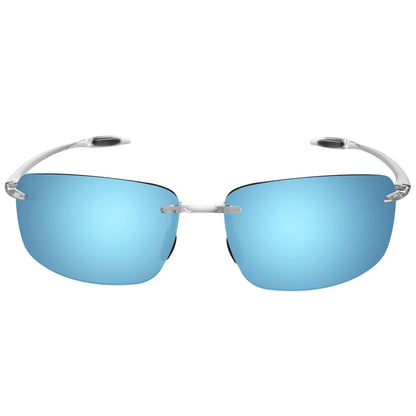 MAXJULI Polarized Sunglasses for Men & Women - Designer Fashion, Rimless Sports & Driving Eyewear (MJ8009)