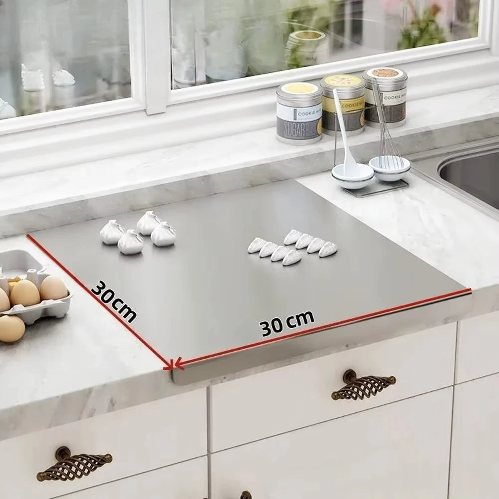 Stainless Steel Double-Sided Cutting Board – Easy Clean Kitchen Chopping Board for Vegetables, Meat & Food Prep, Durable & Versatile Kitchen Tool