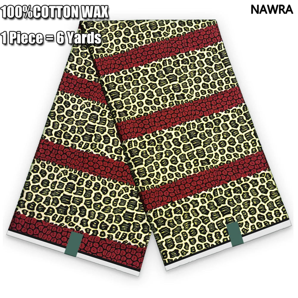 2026 African Real Wax Print Fabric - 100% Cotton Ghana Style Soft Ankara Pagne