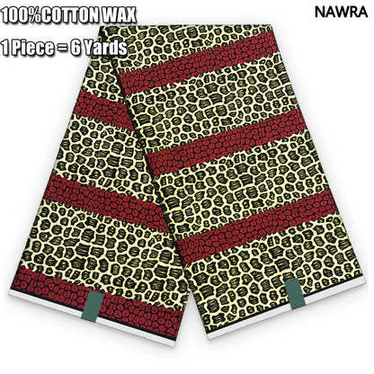 2026 African Real Wax Print Fabric - 100% Cotton Ghana Style Soft Ankara Pagne