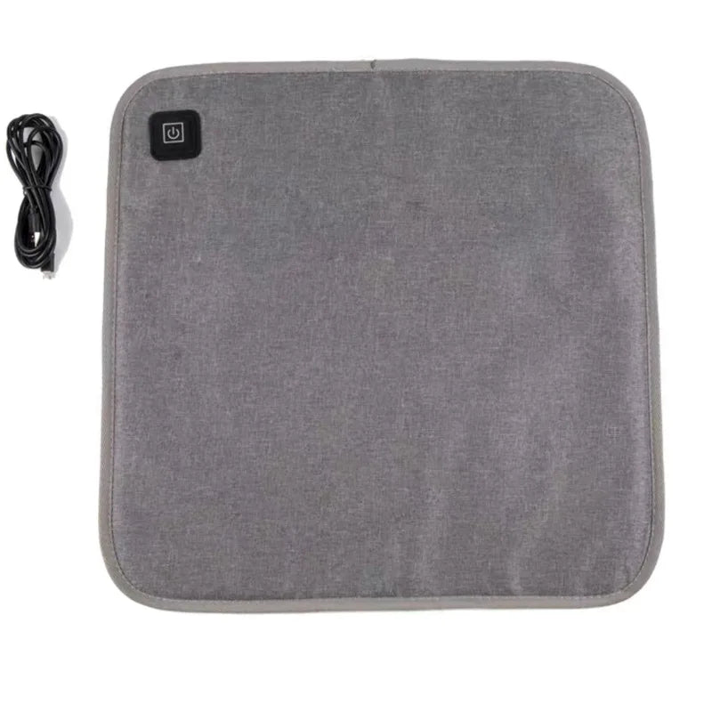 Winter USB Heated Seat Cushion 90x43cm – Waterproof 3-Level Temperature Heating Pad for Car, Office, Bed & Outdoor Use