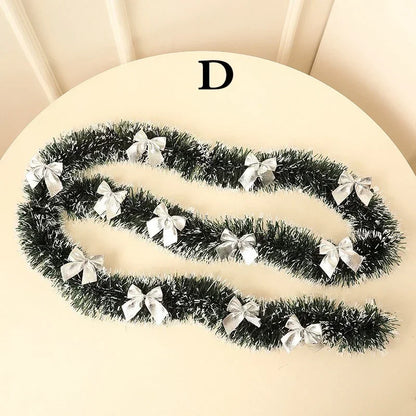 2M Christmas Ribbon Garland – Festive Tree, Party & Wedding Decoration