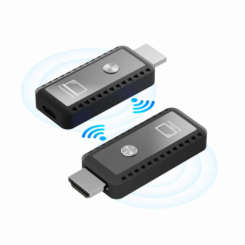 Portable Wireless HDMI Transmitter & Receiver – 98FT/30M 1080P Compact Extender Kit