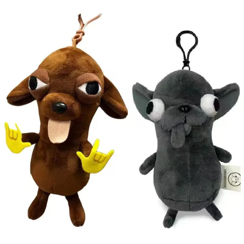 Realistic Chihuahua Plush Keychain - Cute Stuffed Puppy Pendant for Bags, Keys, and Room Decor