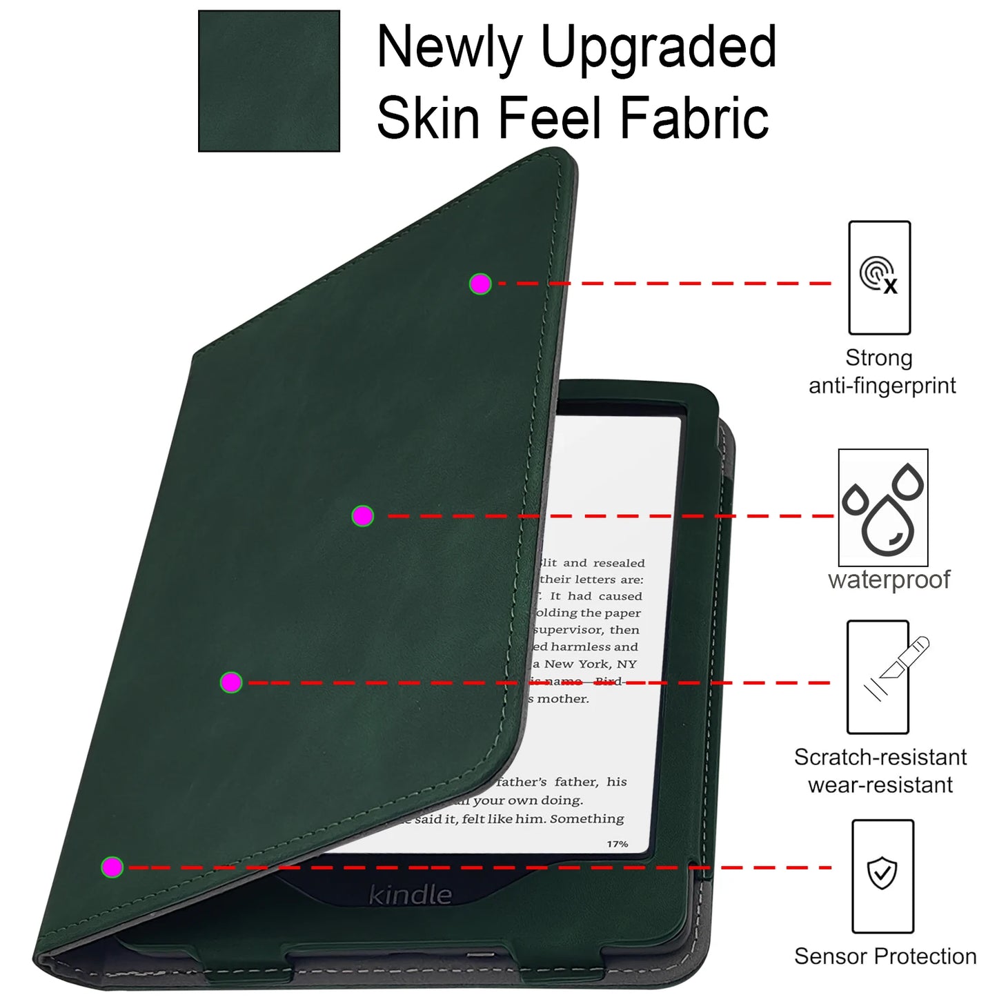 2024 All-New Kindle Paperwhite 12th Gen 7" Case - Signature Edition Cover with Auto Sleep/Wake, Double Hand Strap and Stand