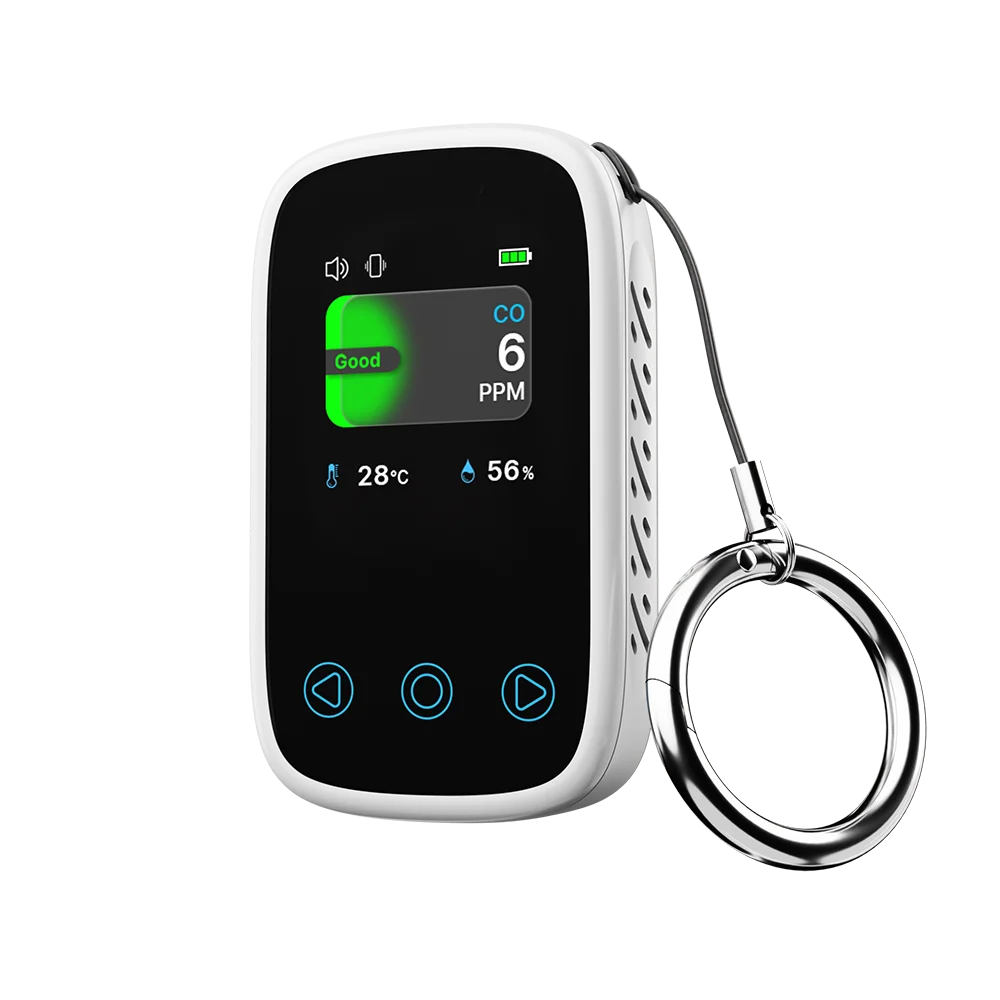 3-in-1 Air Quality Monitor - CO2, CO, Temperature & Humidity Meter with NDIR Sensor, LCD Display & Alarm
