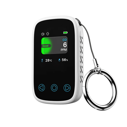 3-in-1 Air Quality Monitor - CO2, CO, Temperature & Humidity Meter with NDIR Sensor, LCD Display & Alarm
