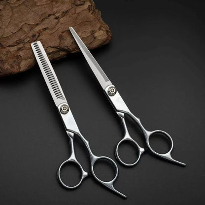 Pet Grooming Scissors Set – Professional Dog Hair Trimming Tools, Bent Scissors & Clippers for Teddy Haircuts