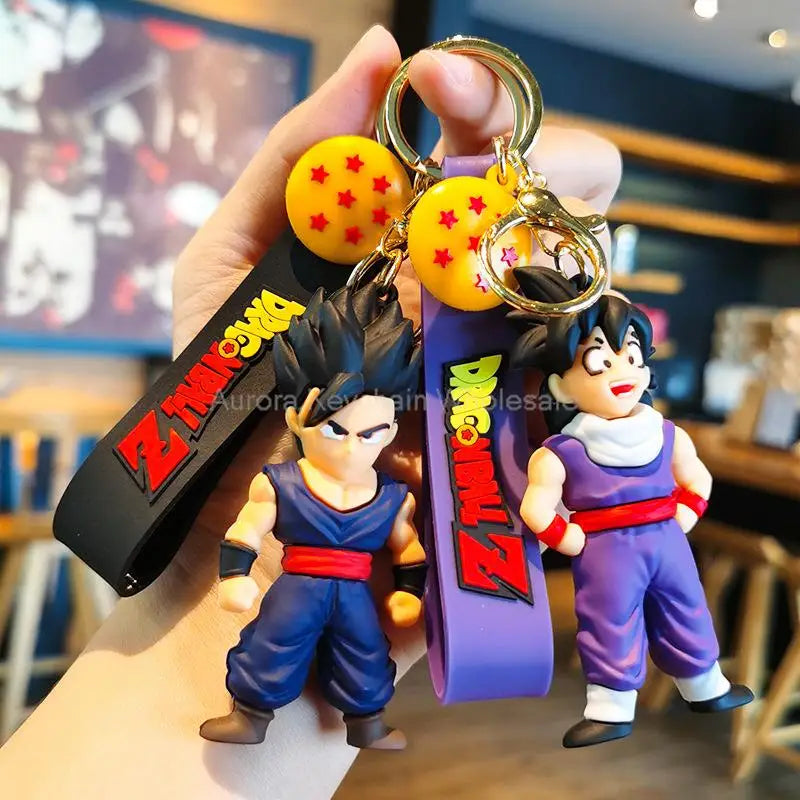 Kawaii Dragon Ball Z Keychain – Super Saiyan Goku, Bulma, Broly, Piccolo & Majin Buu Car Pendant Toy Gift