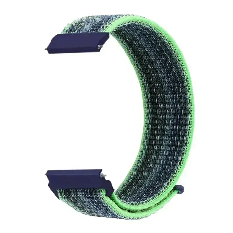 22mm Sport Nylon Loop Watch Band – Breathable Replacement Wristband for NORTH EDGE APACHE-46 Smartwatch, Durable Adjustable Strap