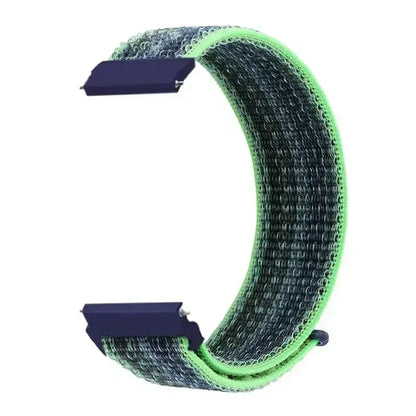 22mm Sport Nylon Loop Watch Band – Breathable Replacement Wristband for NORTH EDGE APACHE-46 Smartwatch, Durable Adjustable Strap