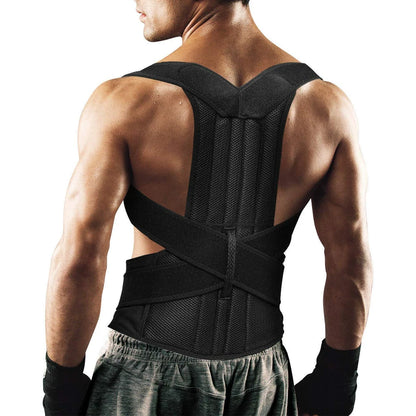 Adjustable Back Brace Posture Corrector Belt – Lumbar & Shoulder Support for Men & Women, Improve Scoliosis